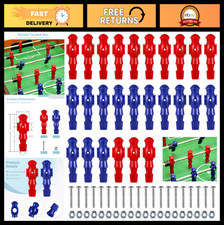 26 Pcs Foosball Men Set - Resin Replacement Parts for Table Soccer, 13 Red  13