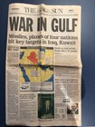 Desert Storm/Gulf War Original Newspaper Lot 1991 Front Pages "War in Gulf" — photo 7