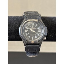 Casio Forester FT-200 Mens Watch Black Nylon Strap Illuminator 100M Water Resist