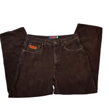 Empyre Brown Corduroy Skate Pants Mens 30 Relaxed Baggy Leg Streetwear Trousers