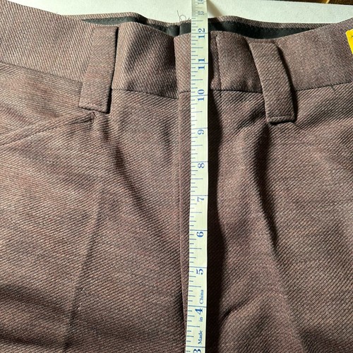 Pantaloni uomo vintage maglia lana marrone taglia 32x29 retrò nuovi con etichetta - Foto 5 di 9