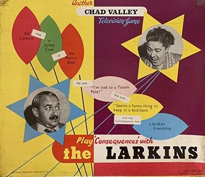 Vintage 1950er Chad Valley TV Spiel - Play Consequences With The Larkins - Ex Shop