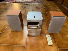 Sony HCD-NEZ3 con casse + telecomando – RADIO OK, CD e CASSETTE KO – Ricambi