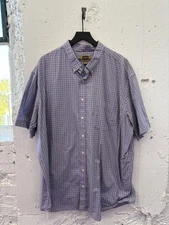 The Foundry Supply Co Shirt Mens 3XLT Plaid Button Down Big Tall Easy Care