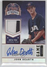 2015 Panini Stars and Stripes Game Gear 3/10 John Dearth #49 Auto 1d4