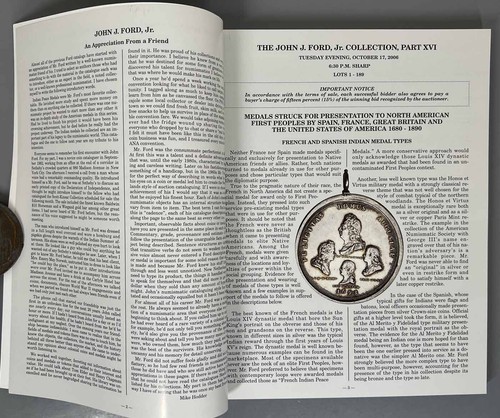 JOHN J FORD COLLECTION - Part XVI (16) - Oct 17, 2006 - Medallic Distinctions - Picture 4 of 10