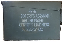 M19A1 .30 Cal 7.62x51mm Ammo Can Excellent Condition