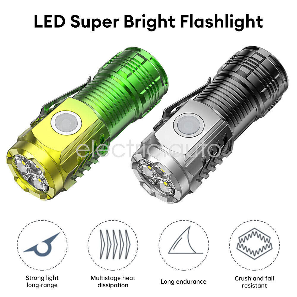 Three-Eyed Monster Mini Flashlight with Super Power Waterproof for Outdoor Adventures CN