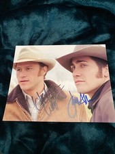 HEATH LEDGER and JAKE GYLLENHAAL Autographed Photo-- W/ COA