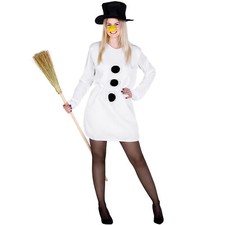 Kostüm Schneefrau Kostüm Karneval Fasching Halloween Damen Weihnachten Kleid
