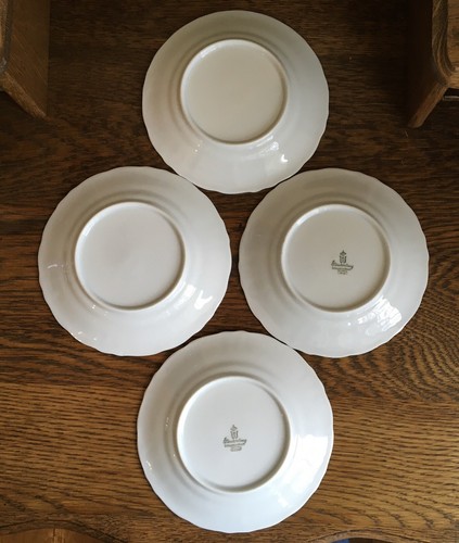 Made in Germany Fit for an “Empress” 4 Side Plates Blush Sepia Roses Winterling - Picture 6 of 20