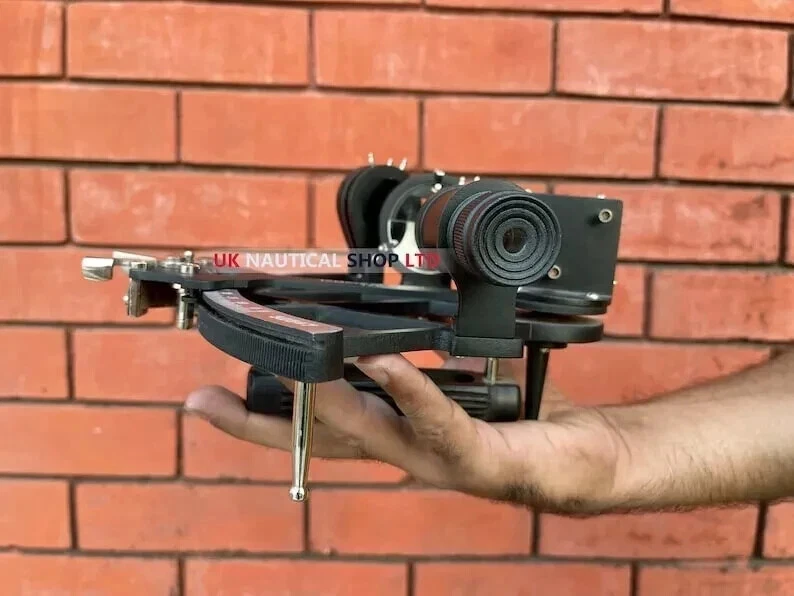 Náutico Alemán Funcionando Tamaya Sextante Vintage Marítimo Latón Antiguo Sólido Foto 2 de 4