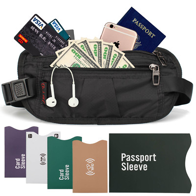 Waterproof Travel Wallet Secure Passport Neck Pouch Waist Money
