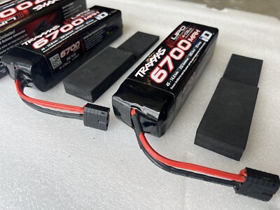 (2) Traxxas 6700mAh 4S Lipo iD Batteries 14.8V NO RESERVE! XRT XMAXX