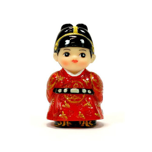 Korean Traditional Folk Doll Joseon King & Queen 'Red End of the Sleeve' Figure - Picture 5 of 7