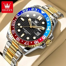 Waterproof Quartz Watch Men's OLEVS Luminous Luxury Men Strap Date Business