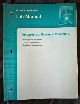 McDougal Littell Integrated SCIENCE Course 1 LAB MANUAL student Workbook book