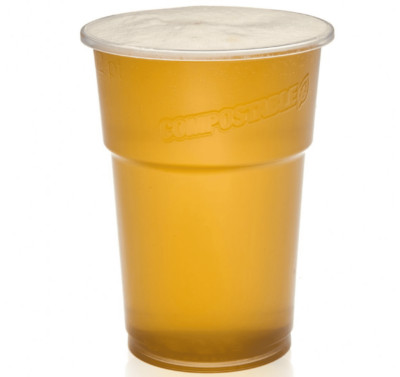 Drinkwize Half-Pint-to-Brim Cup. Wiederverwendbares, kompostierbares PLA. 300ml (50er Pack).