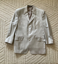 Vintage 90  s Thierry Mugler Sand Beige Blazer Suit Jacket Size 42