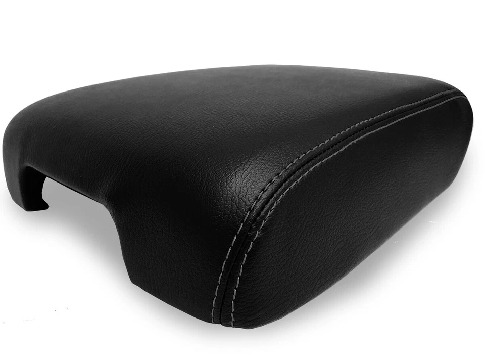 Fits 2014-2020 Infiniti QX60 PVC Leather Console Lid Armrest Cover Black - Image 2 of 4