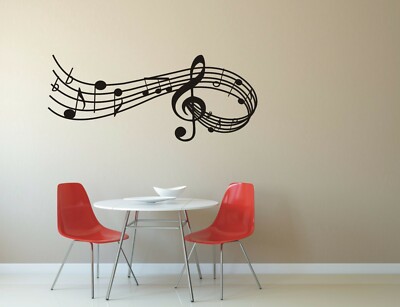 Wandtattoo  - Wandtattoo - Musik-Notenschlüssel