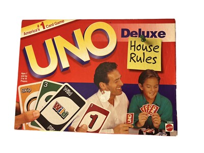 UNO Deluxe House Rules 1998 Complete Mattel # 43001 | eBay