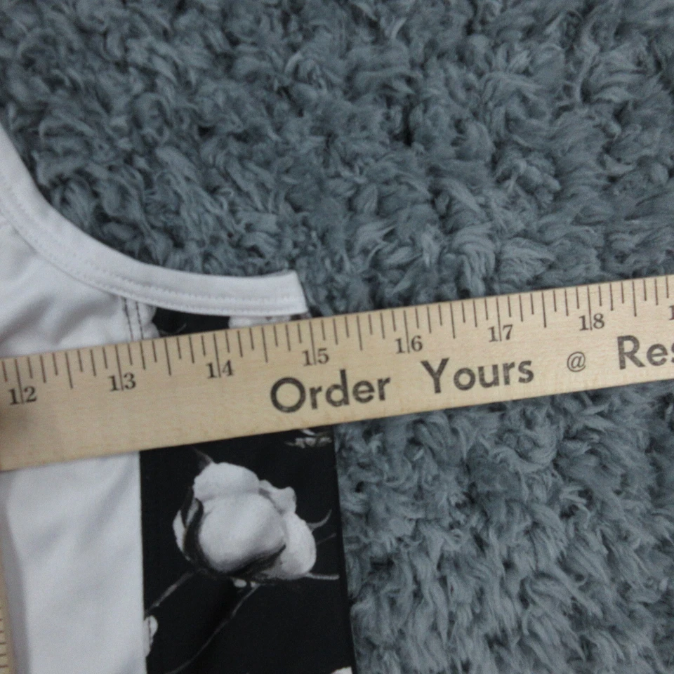 Tail Shirt Womens Small White Black Floral Sleeveless Pullover Tank Top - Image 4 of 4