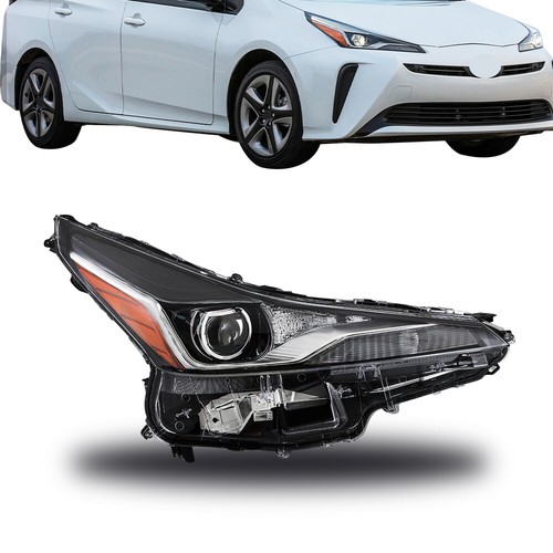 For Toyota Prius 2019-2022 Headlight Right Side Single Set Clear Lens LED RH - Picture 12 of 12