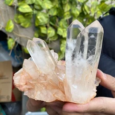 540g Natural White Clear Quartz Crystal Cluster Raw Healing Specimen