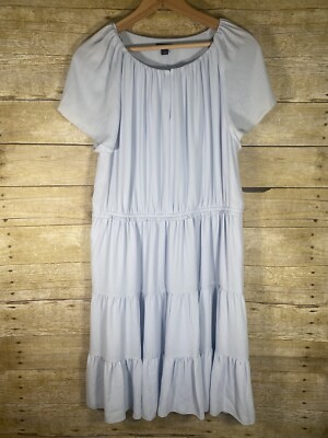 Ann Taylor Petite Light Blue Midi Dress Size 12P NWOT Small Flaw | eBay Ann Taylor Petite Light Blue Midi Dress Size 12P NWOT Small Flaw | eBay