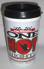 NASCAR INSULATED THERMO CUP WINSTON ONE HOT NIGHT II CHARLOTTE 1993 22 oz.