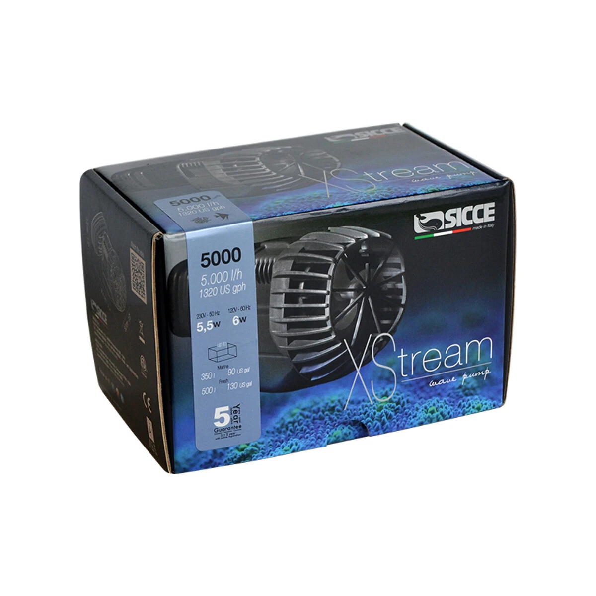 Pompa Movimento Per Acquario 360° – 4500-15000 L/H, 8W/15W/20W/25W, Per Acquari Dolci E Salati 60-150 Cm