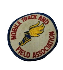 Mobile Track and Field Association Vintage Winged Foot Track and field Patch