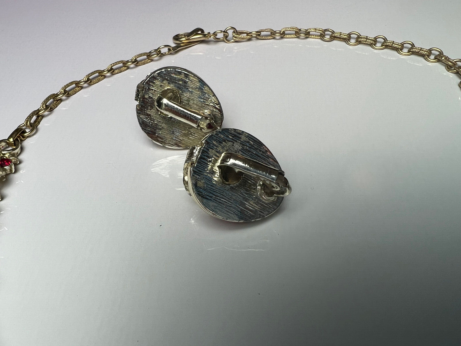 red stone costume jewellery