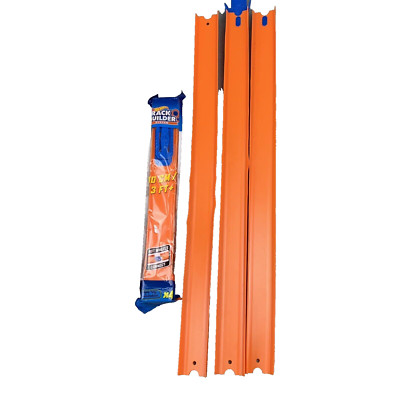 Hot Wheels Matchbox Race Track Builder Pieces + 3 24'' Orange Track