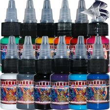 Tusz do tatuażu Infinitii 1/2oz 12 kolorów zestaw #10 