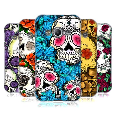 HEAD CASE DESIGNS FLORID OF SKULLS SOFT GEL CASE FOR SAMSUNG PHONES 4