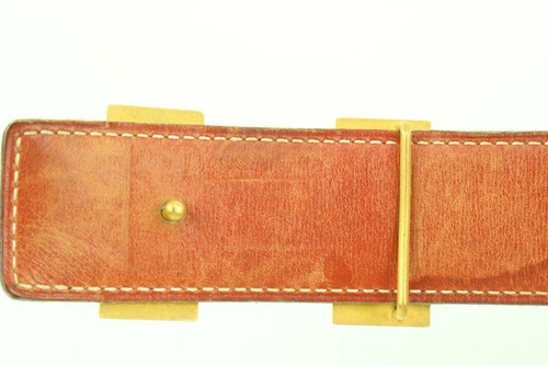 Hermès Black x Gold 32mm Reversible H Logo Belt Kit 50h421s - Picture 10 of 12