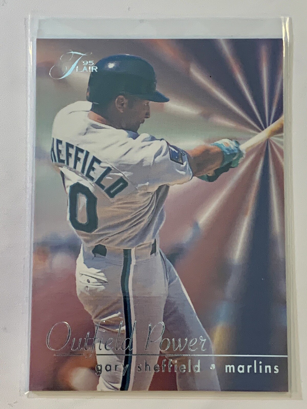 1995 Fleer Flair Outfield Power Baseball Card 9 Gary Sheffield, Marlins eBay