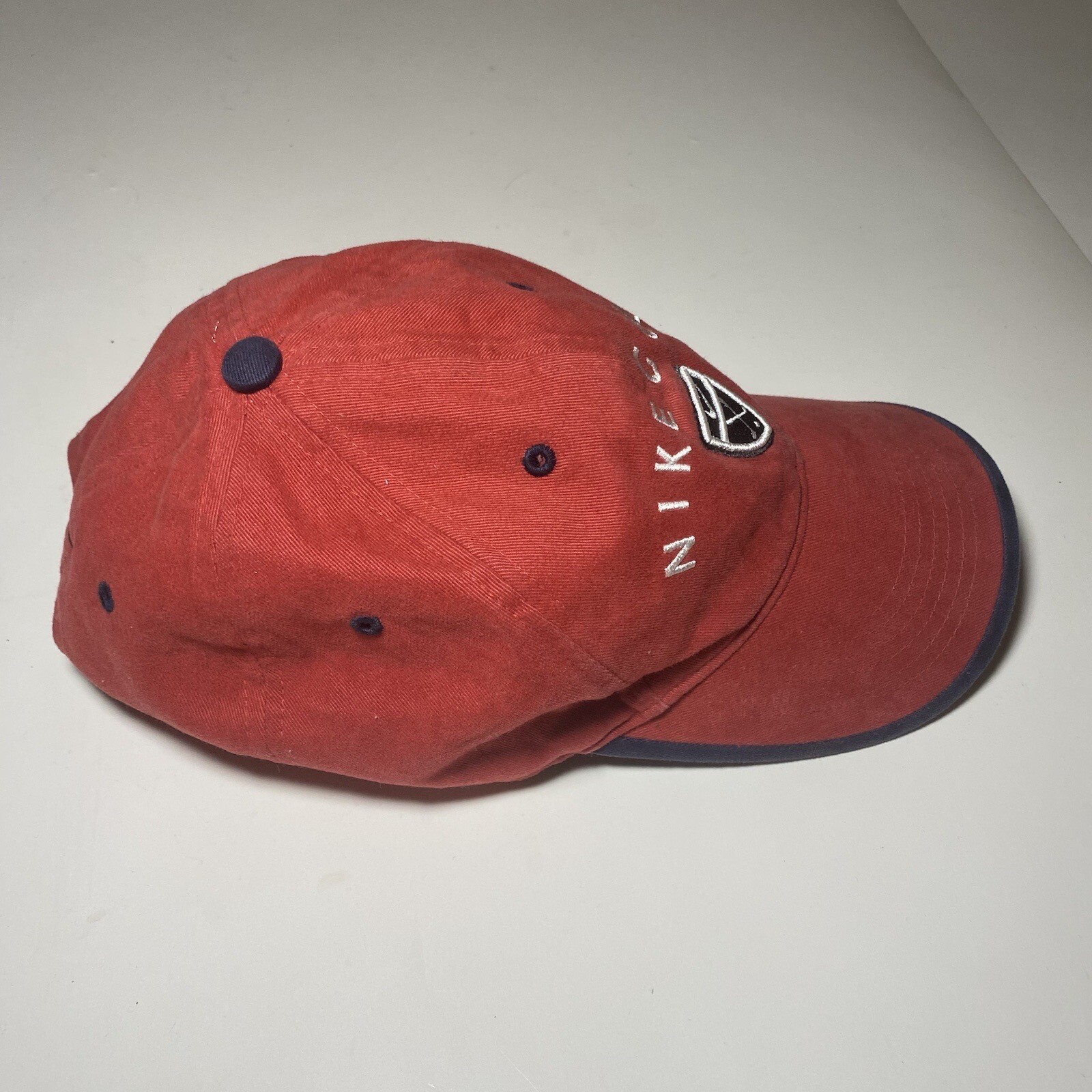 VTG Nike Golf Hat Red OSFA Strap Back Embroidered Nike Logo Cap/Hat eBay
