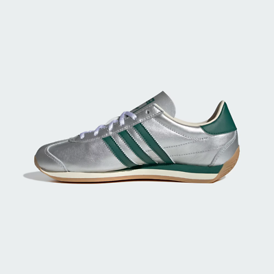 adidas gazelle silver green womens Adidas Country OG Silver Metallic Collegiate Green Womens Athletic Sne   Nifty Kicks