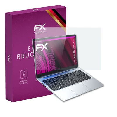 atFoliX Glasfolie für Tecno Megabook T1 Displayfolie 9H Schutzpanzer