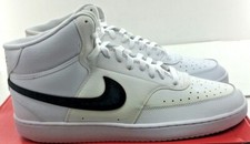 NIKE Court Vision Mid Mens Basketball Shoe CD5466-101 Wht /Blk NWD NO BOX