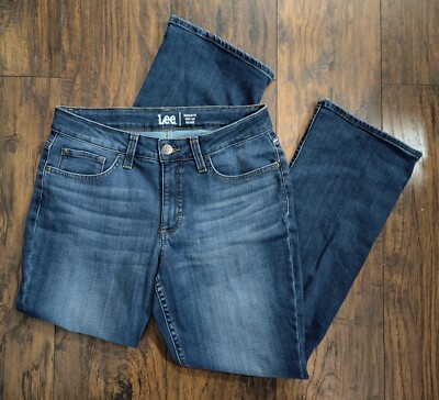 Lee Women's Blue Regular Fit Mid Rise Bootcut Jeans Size Waist:30in 