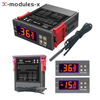 AC 110-220V Digital Display STC1000 Temperature Controller Thermostat NTC Sensor