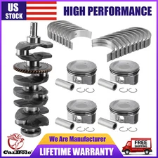 Main Rod Bearings & Crankshaft & Pistons w/ Rings For Toyota Camry Matrix Scion