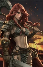 Red Sonja #1 Ivan Talavera Lava Variant NM   Limited to 400 w/ COA