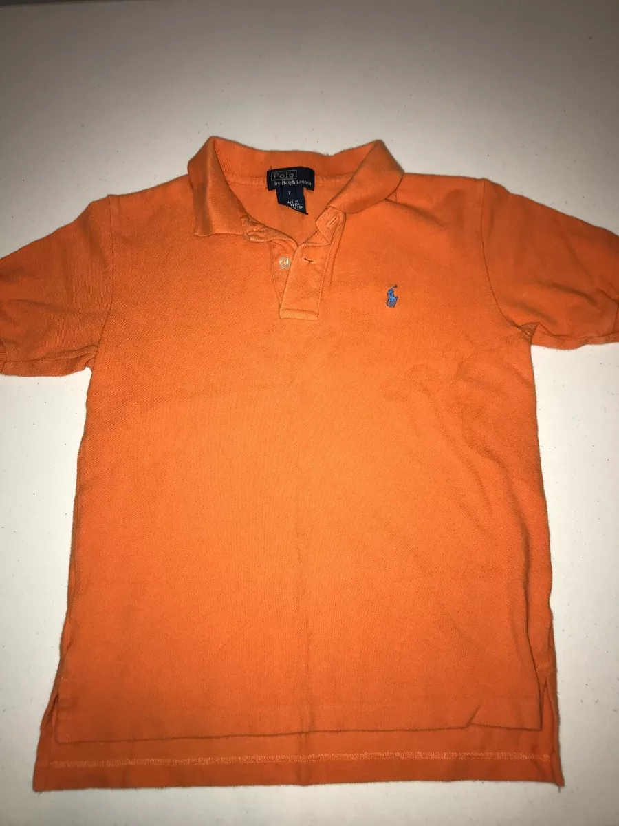 orange boys polo