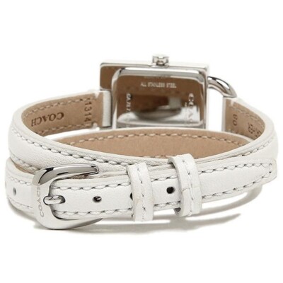 Coach Classic White Leather Strap Ladies Watch 14501935 | eBay display picture 2