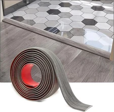 Self Adhesive Vinyl Floor Transition Strip Laminate Floor Strip Floor Gray New